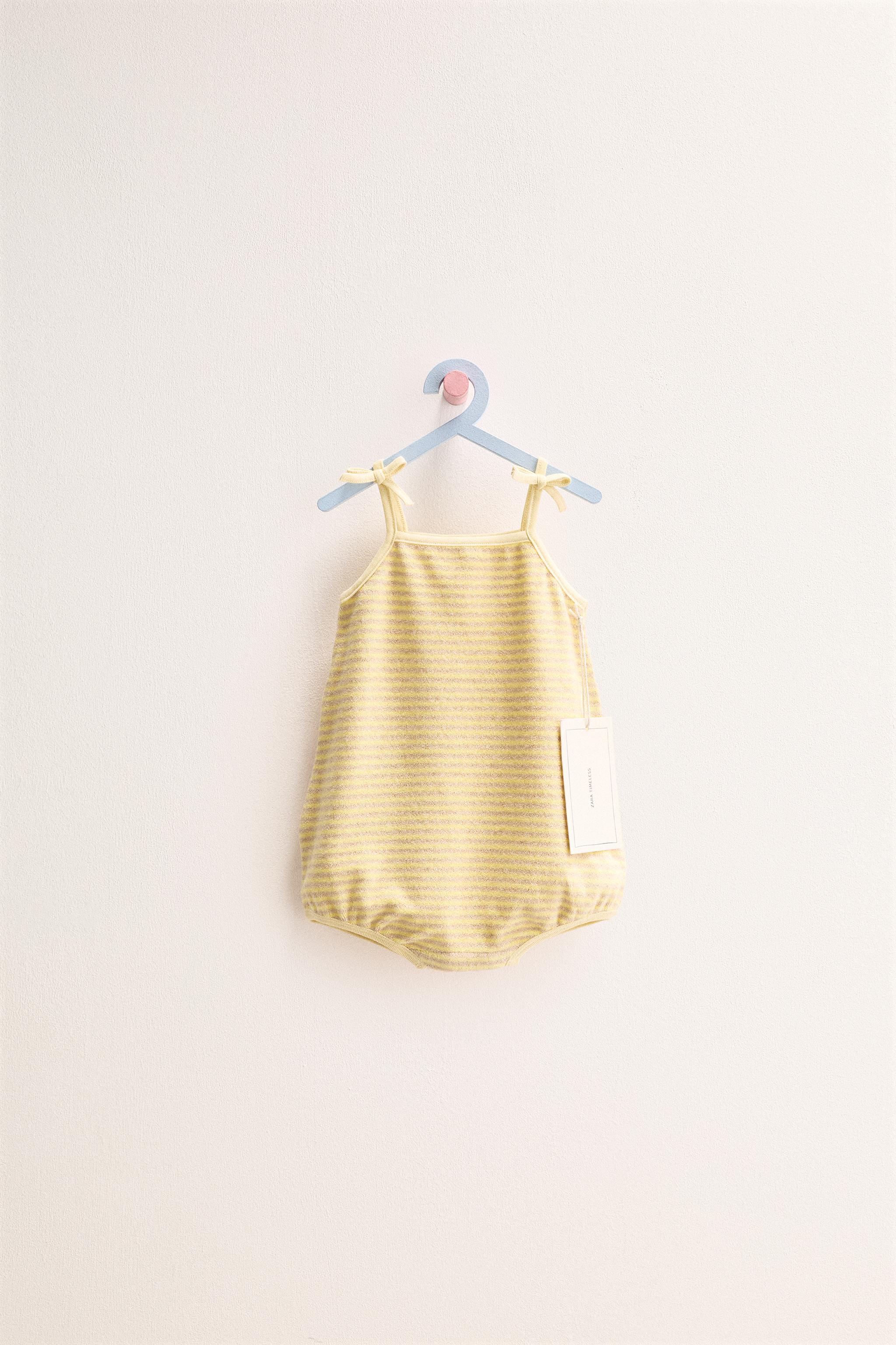 ZARA TIMELESS - STRIPED TERRYCLOTH ROMPER